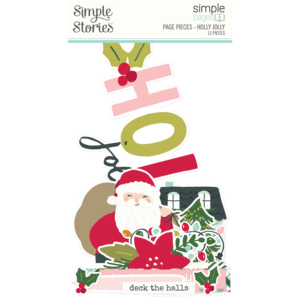 Simple Pages Page Pieces - Holly Jolly