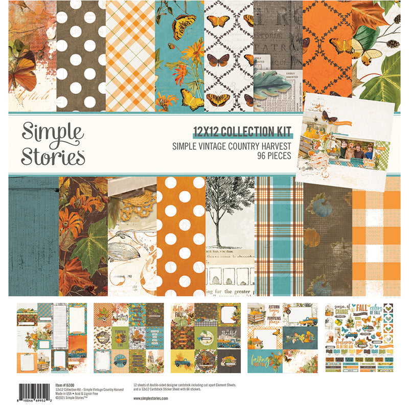 Simple Vintage Country Harvest - Sticker Book