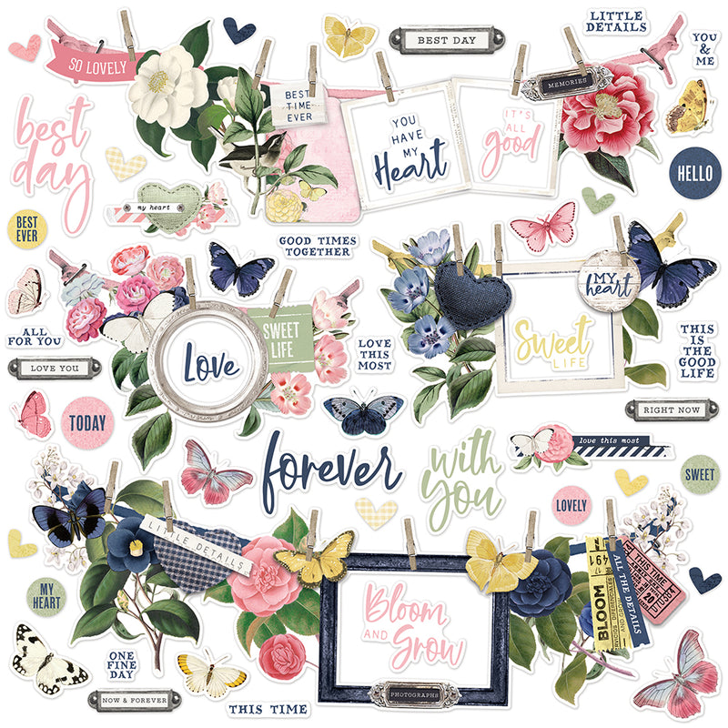 Simple Vintage Indigo Garden - Banner Sticker