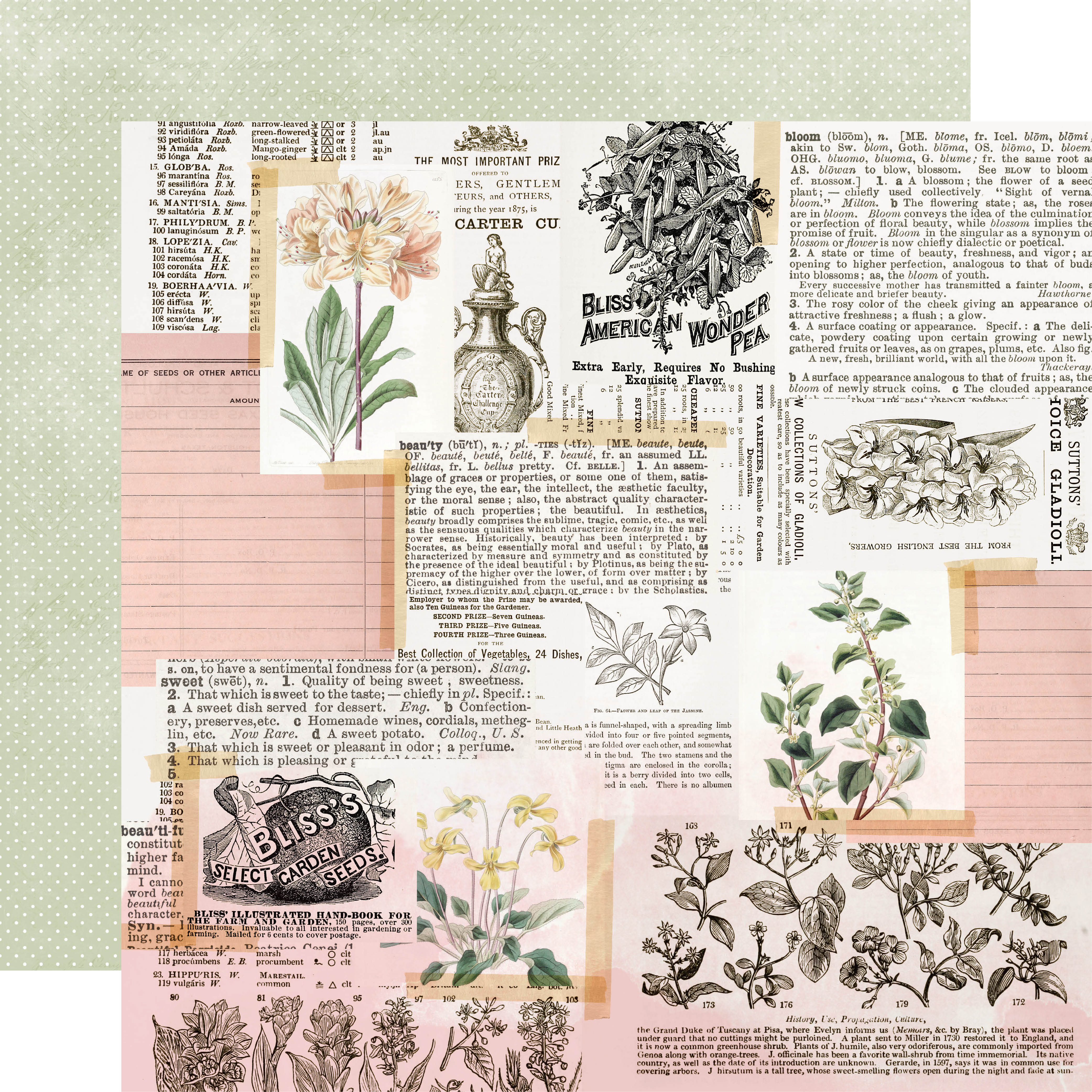 Simple Stories - Simple Vintage Indigo Garden Collection - Sticker Book