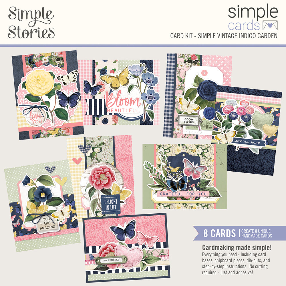 Simple Vintage Indigo Garden - Simple Cards Card Kit