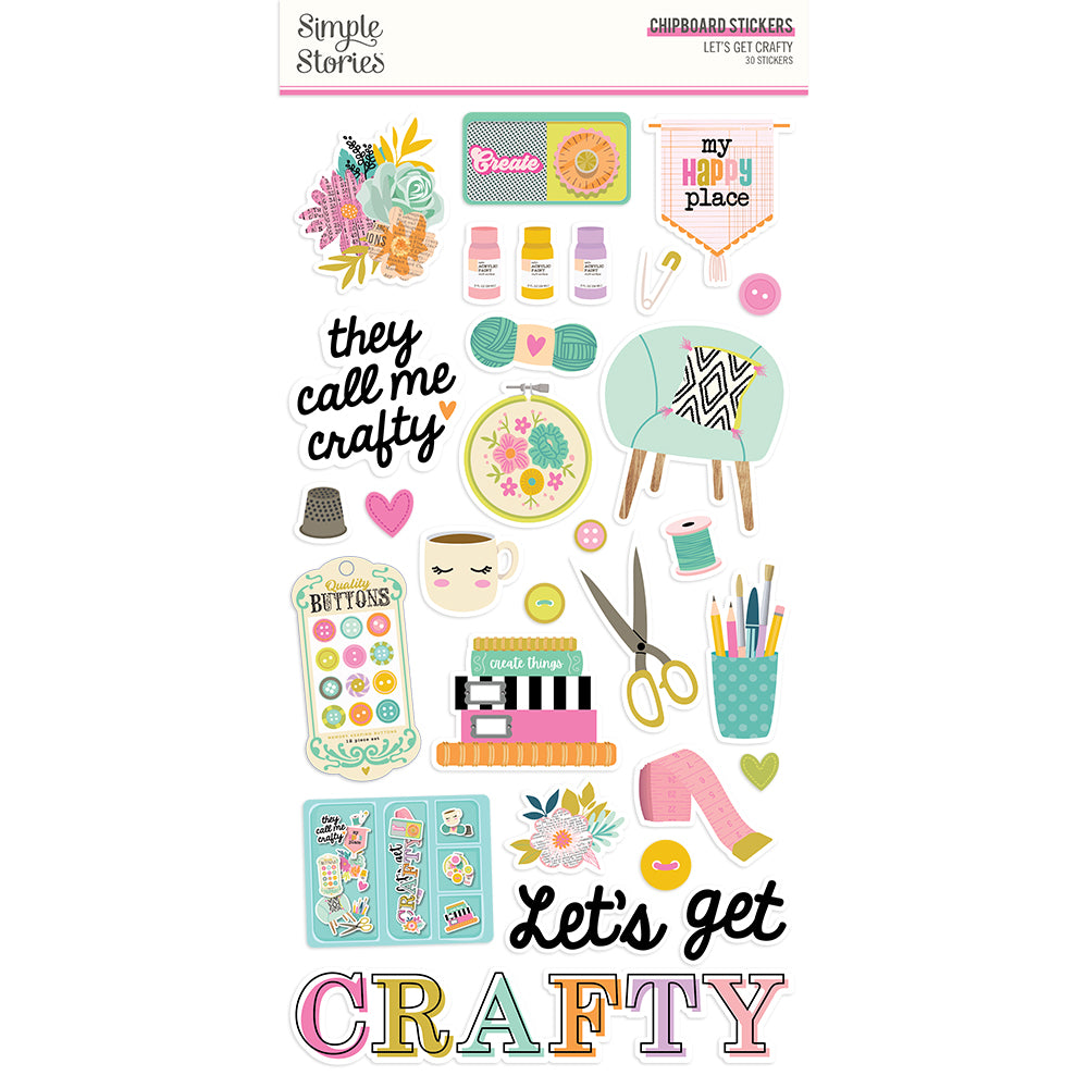 Let's Get Crafty - 6x12 Chipboard
