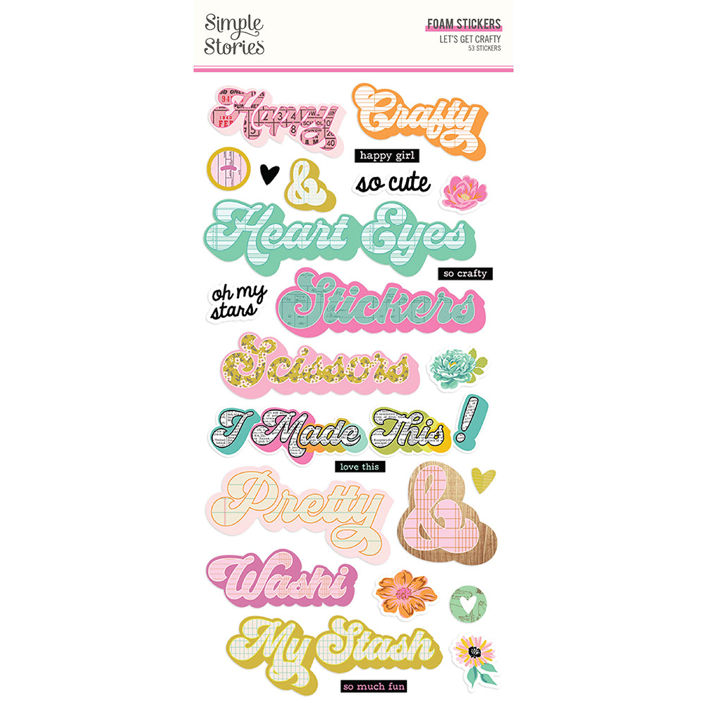 Let's Get Crafty - Foam Stickers