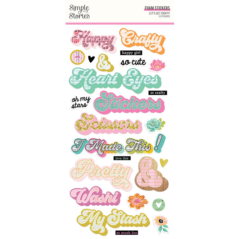 Simple Stories Best Year Ever Foam Stickers