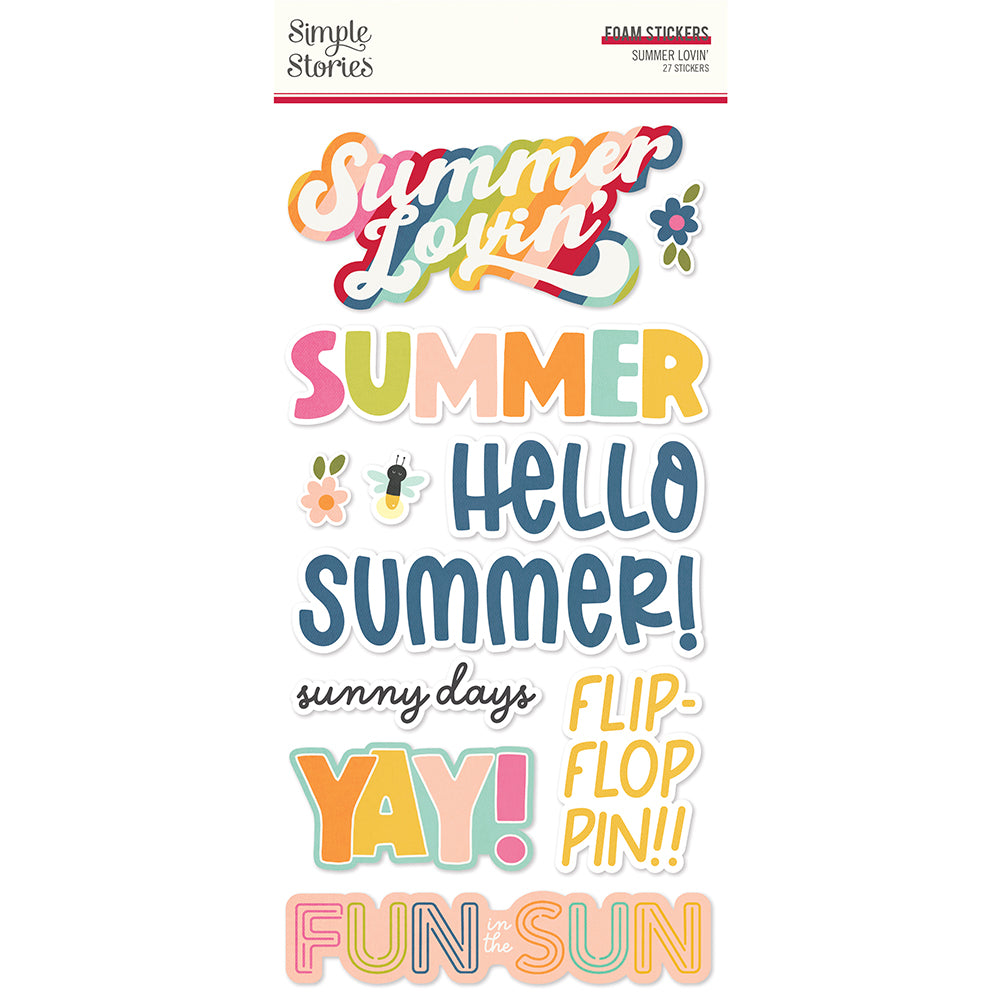 Summer Lovin' - Foam Stickers