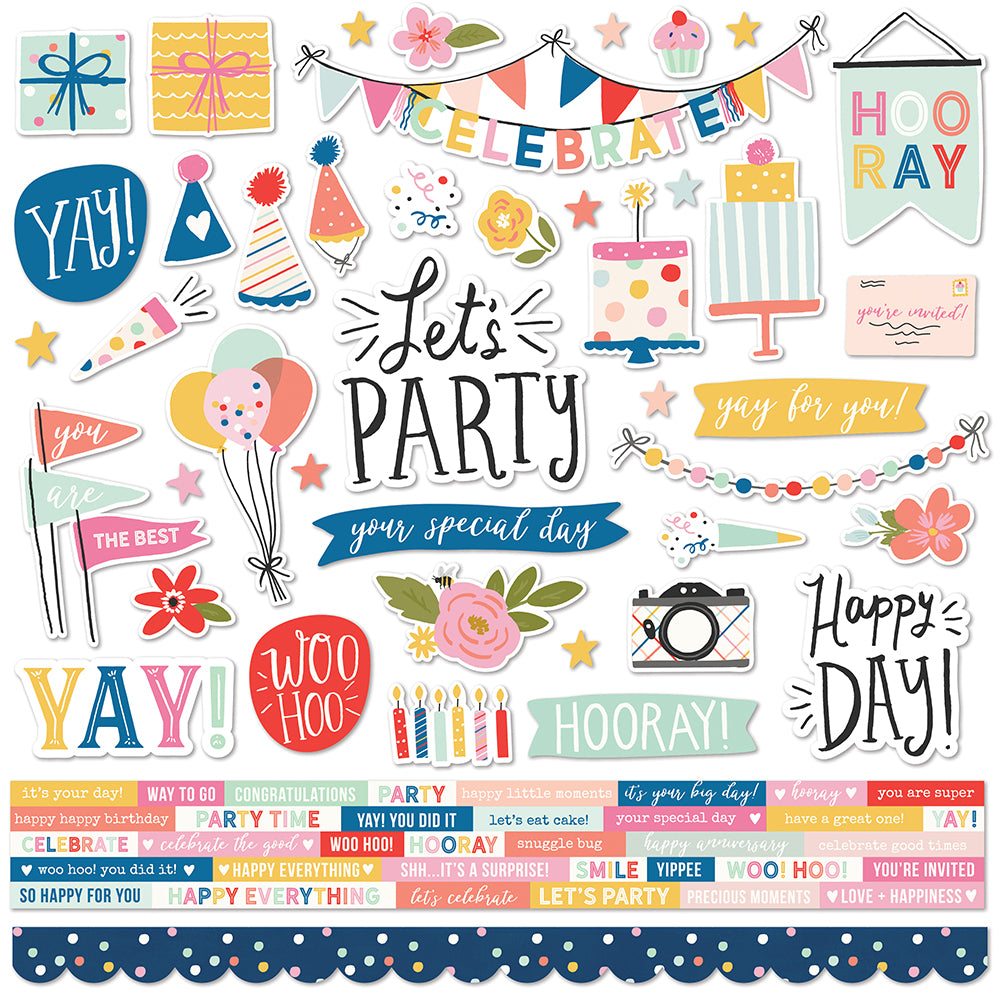 Celebrate! - Cardstock Sticker