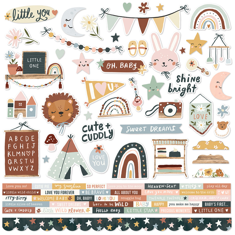 Simple Stories - Brick Color Vibe 12x12 Textured Cardstock