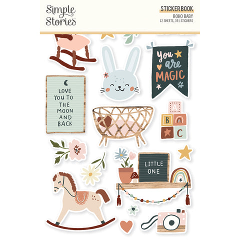 Stickers Simple Stories Boho Baby - Combo