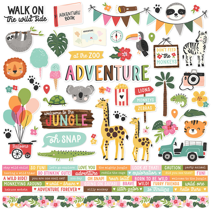 Simple Stories - Into The Wild - Oh Snap! - 12 x 12 Cardstock Paper – TM on  the Go!