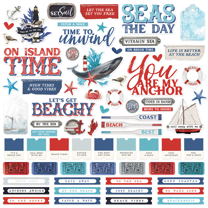 Simple Vintage Vintage Seas - Simple Pages Page Pieces