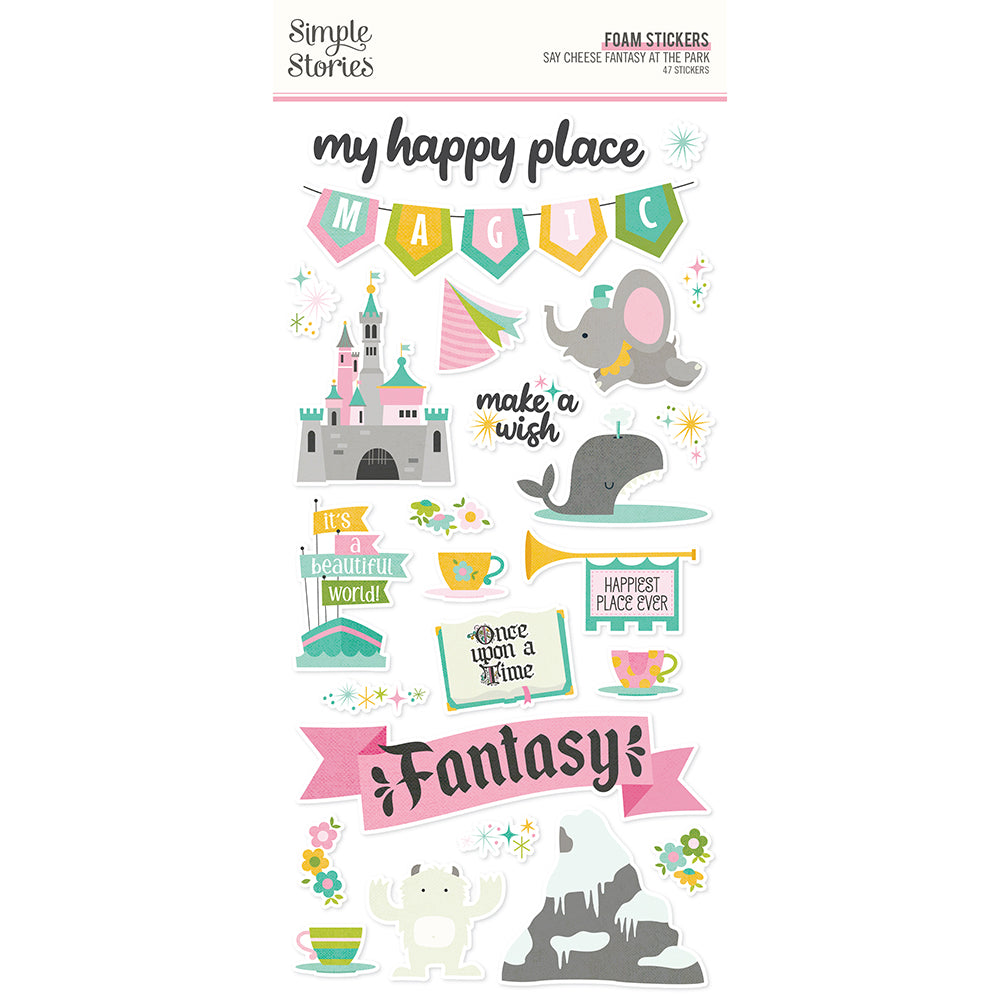 Simple Stories Say Cheese Fantasy at The Park Cardstock Stickers