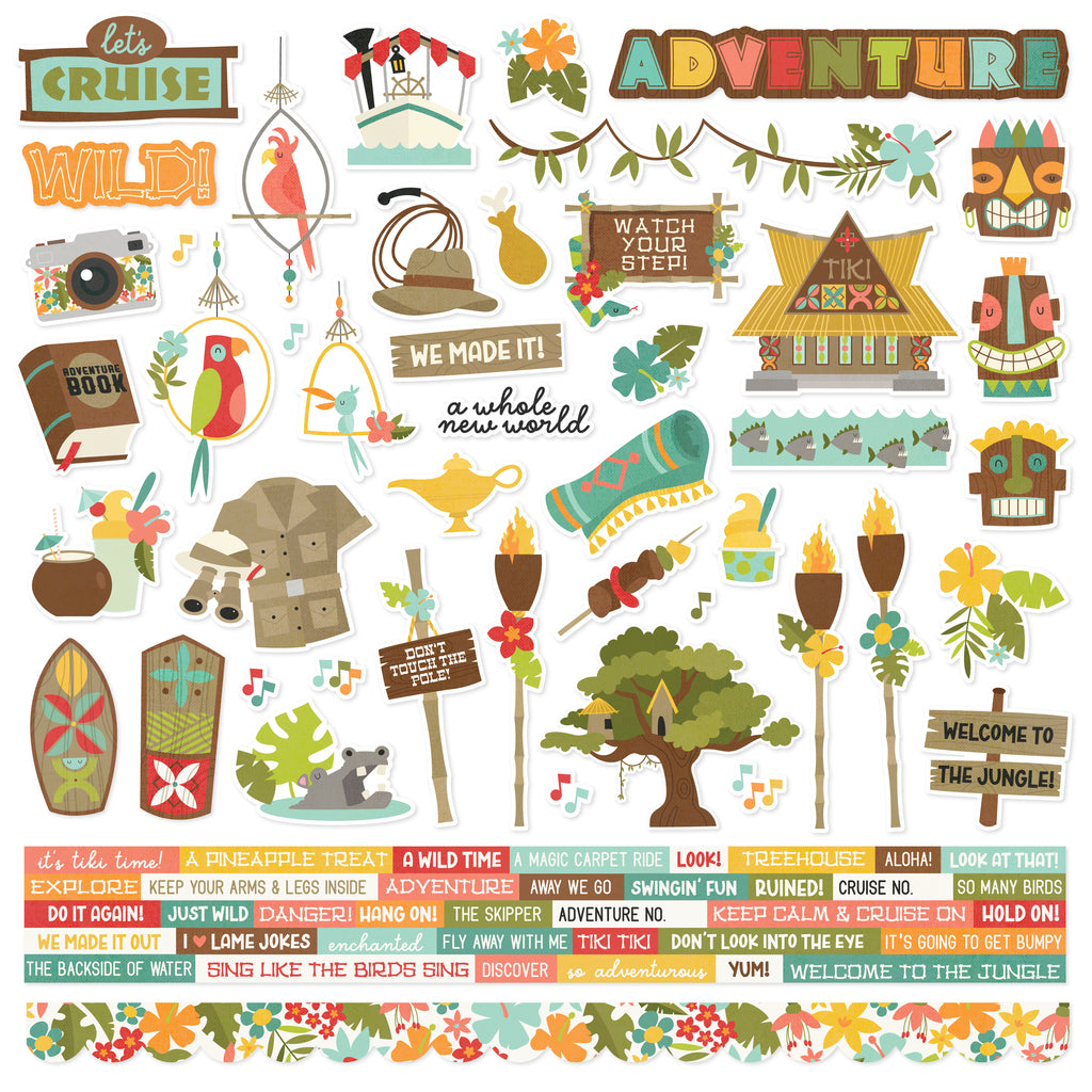 Say Cheese Adventure at the Park - Cardstock Sticker