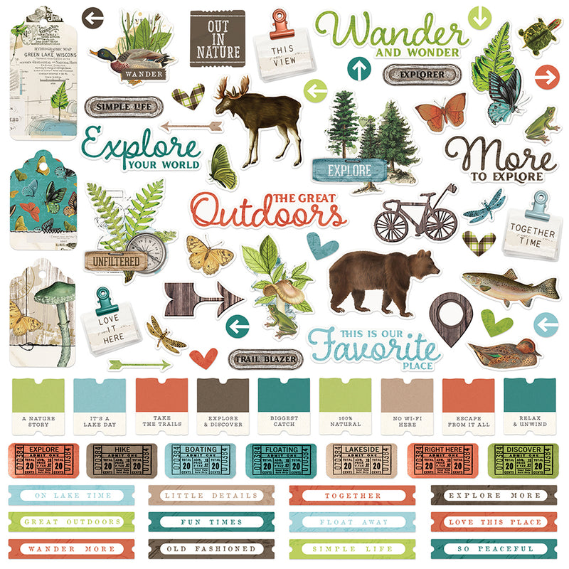 Simple Vintage Lakeside - Cardstock Stickers