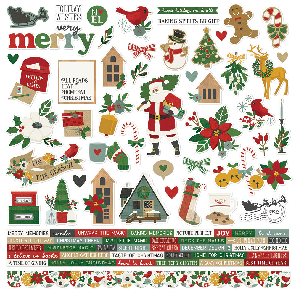 Hearth & Holiday - Cardstock Stickers