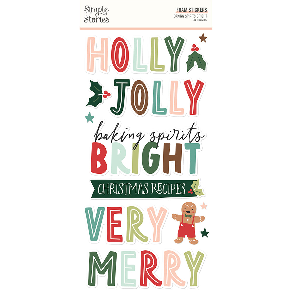 Baking Spirits Bright - Foam Stickers – Simple Stories baking-spirits-bright-foam-stickers-simple-stories