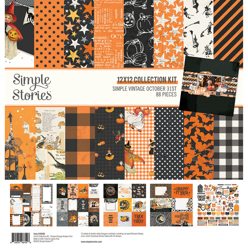 Simple Vintage October 31st - 12x12 Basics Kit