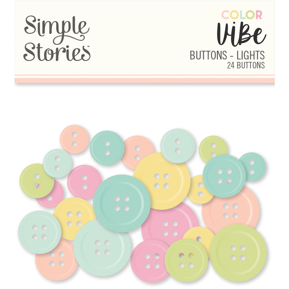 Color Vibe Buttons - Lights – Simple Stories