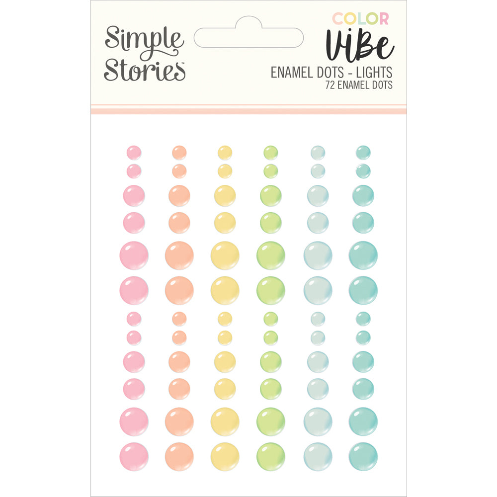Color Vibe Enamel Dots - Lights
