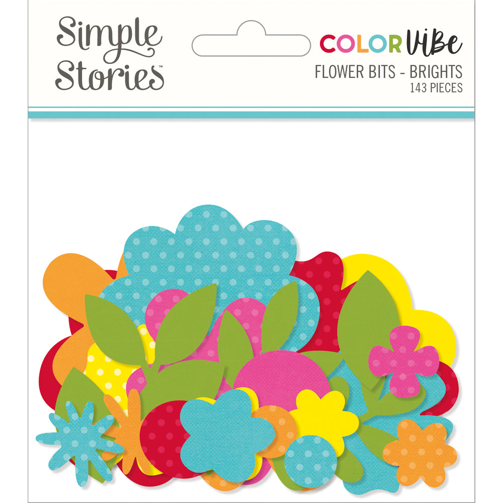 Color Vibe Flowers Bits & Pieces - Brights