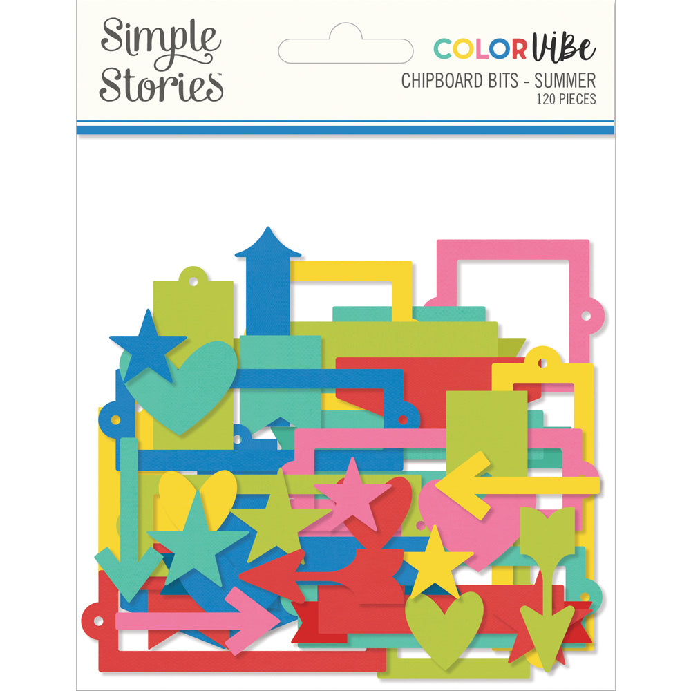 Color Vibe Chipboard Bits - Summer
