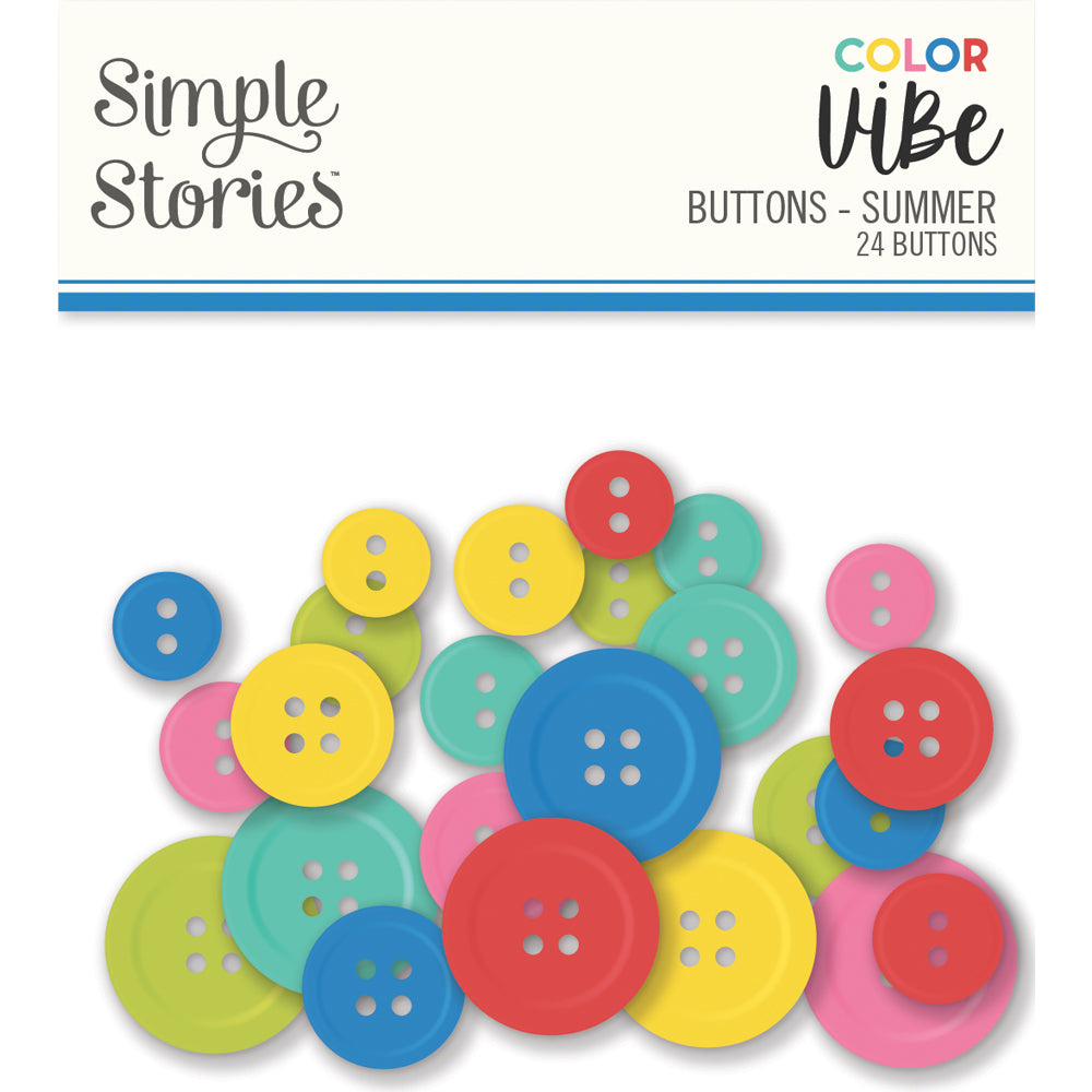 Color Vibe Buttons - Summer
