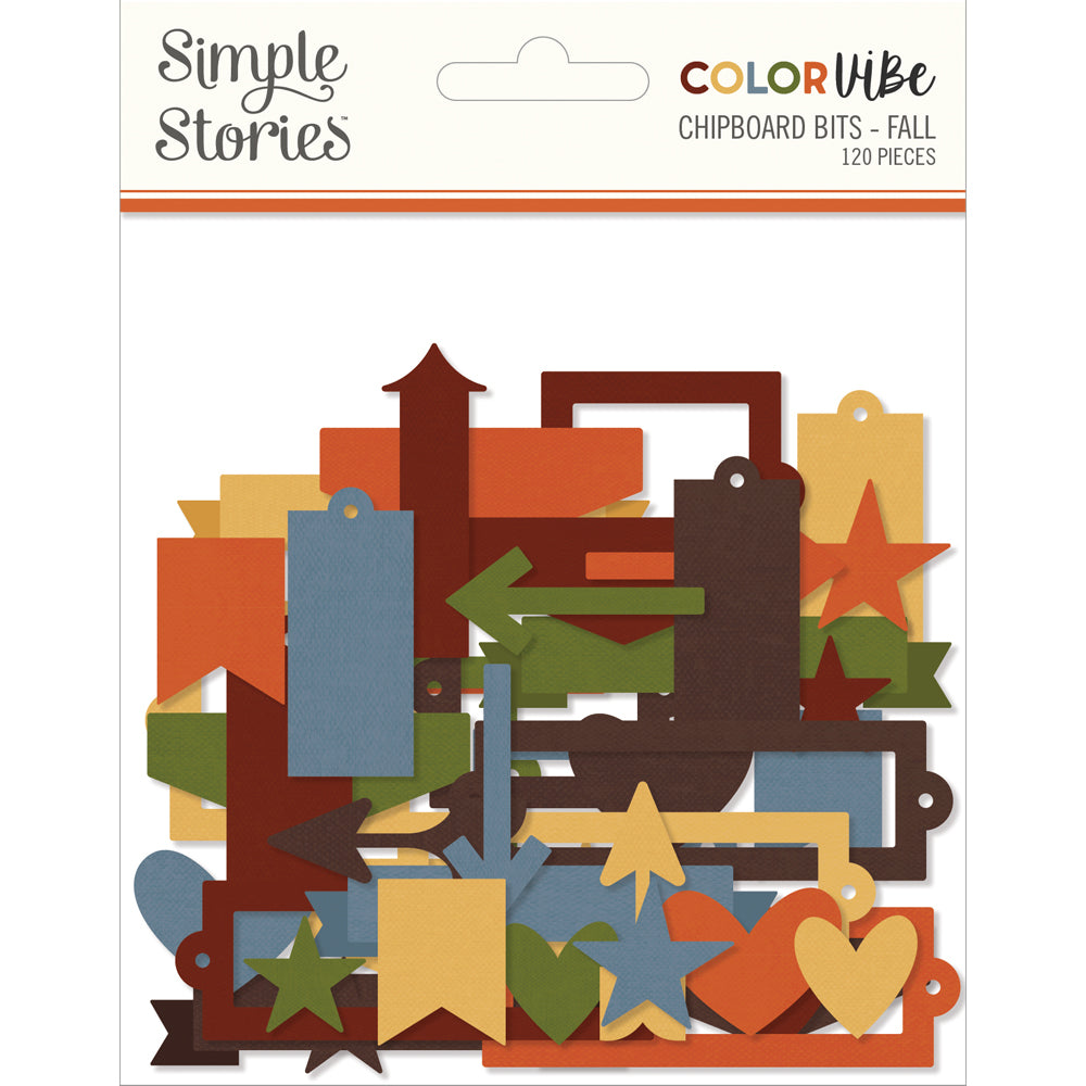 Color Vibe Chipboard Bits - Fall
