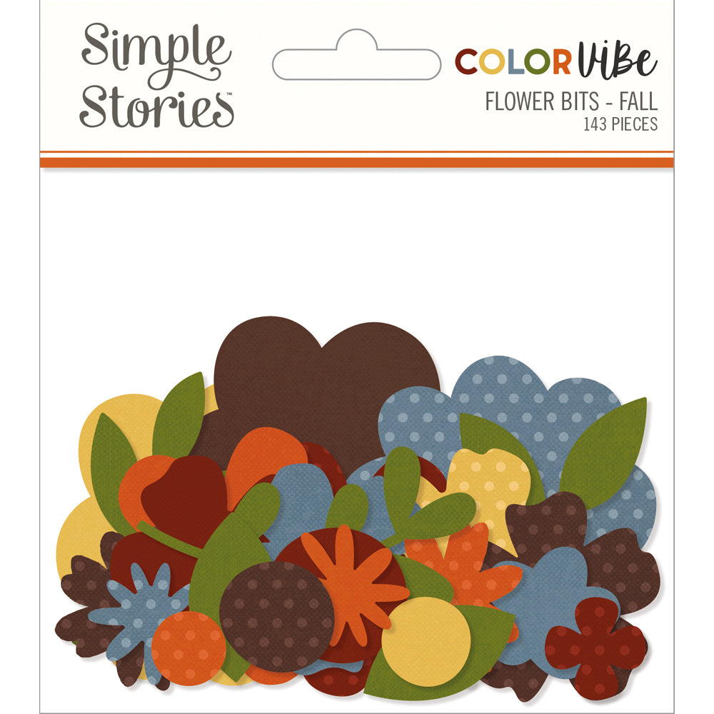 Color Vibe Flowers Bits & Pieces - Fall