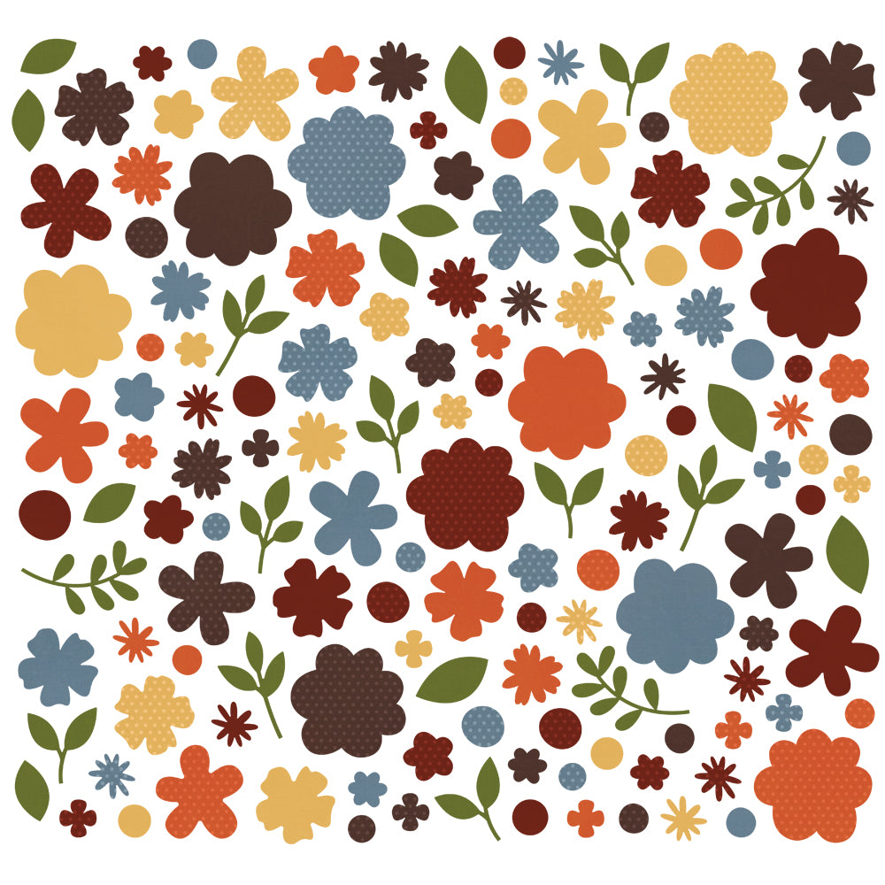 Color Vibe Flowers Bits & Pieces - Fall