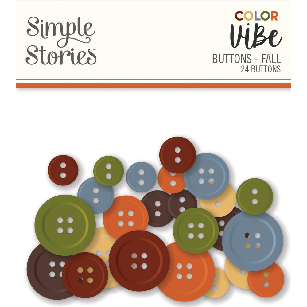 Color Vibe Buttons - Fall – Simple Stories