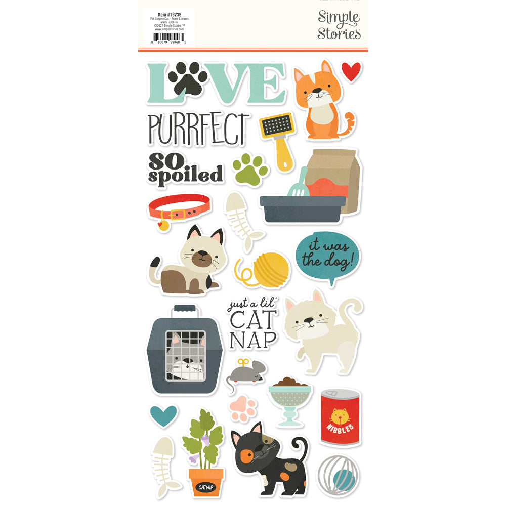 Pet Shoppe Cat - Foam Stickers