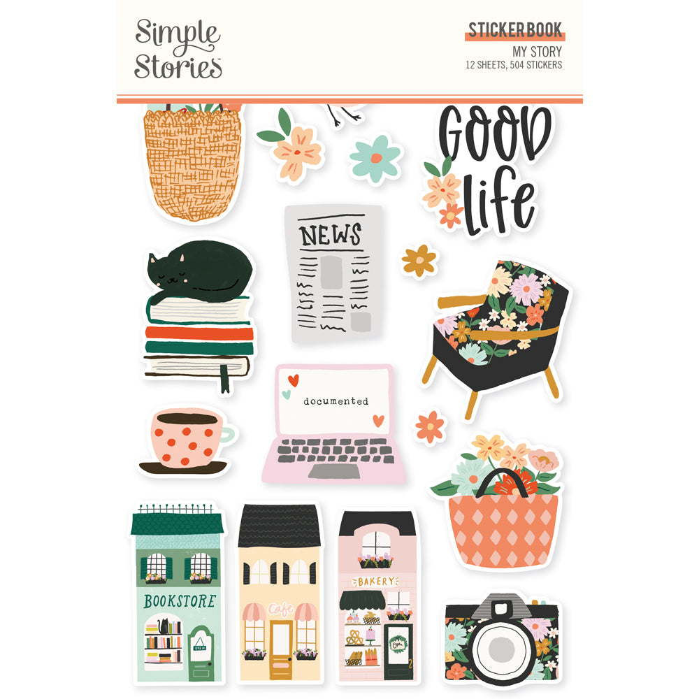 Simple Stories - Let's Go - 12 x 12 Sticker Sheet