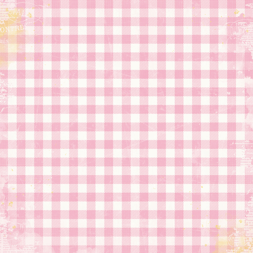 Simple Vintage Life in Bloom - Bubblegum Gingham