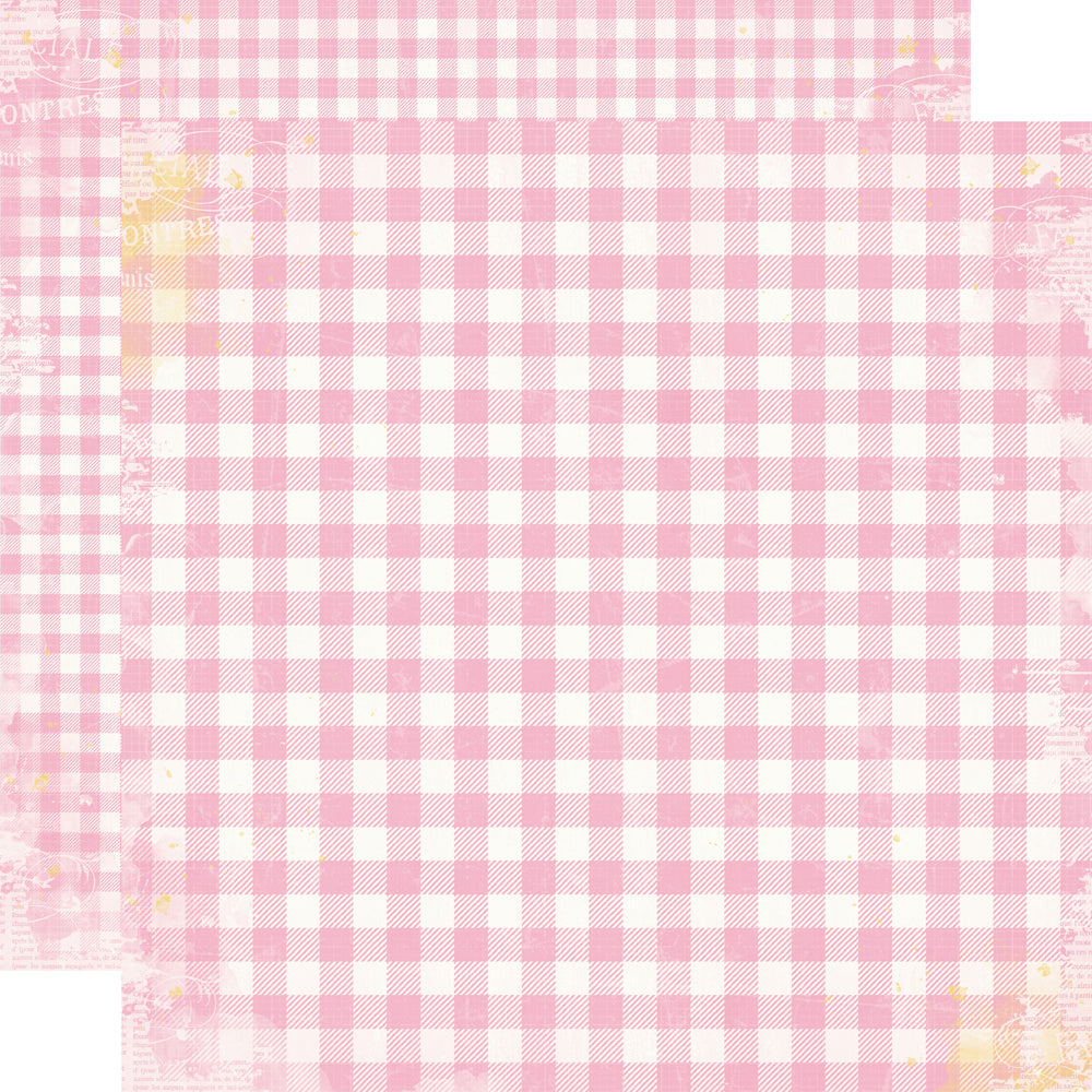 Simple Vintage Life in Bloom - Bubblegum Gingham