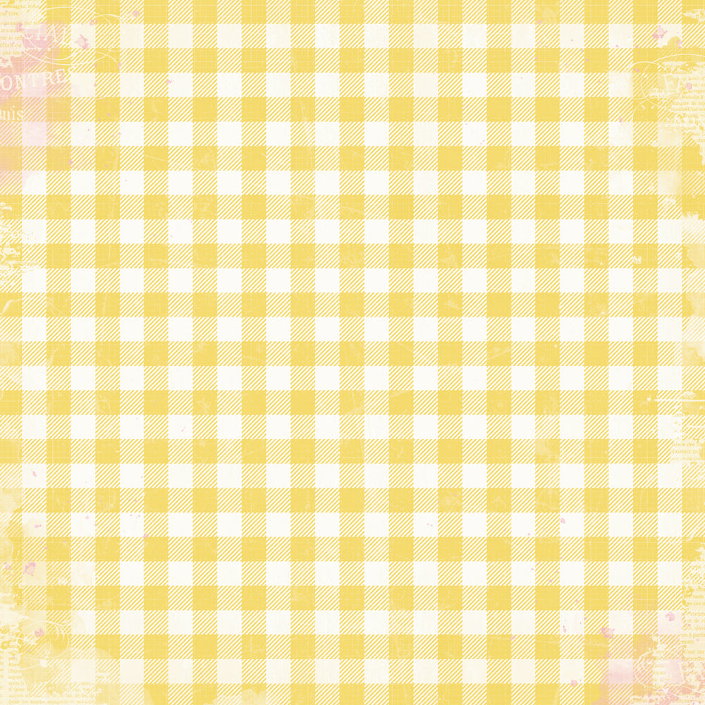 Simple Vintage Life in Bloom - Daffodil Gingham