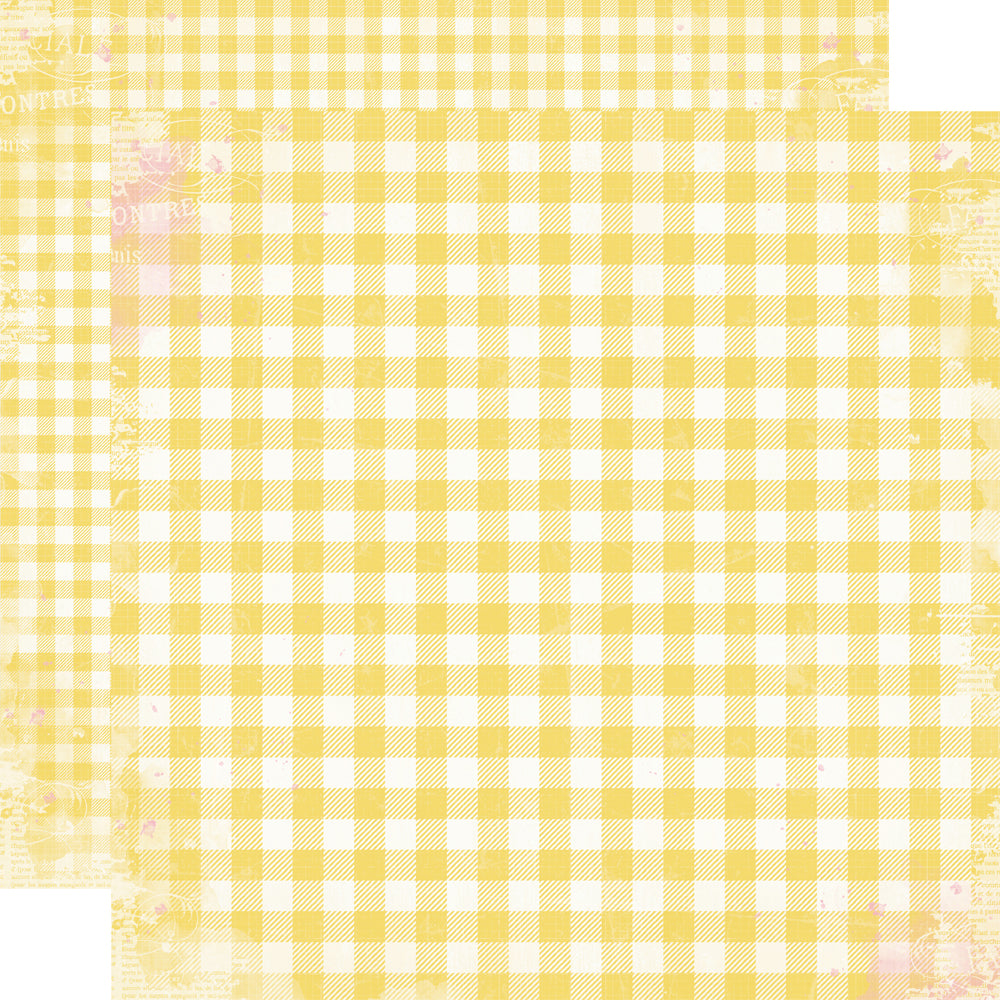 Simple Vintage Life in Bloom - Daffodil Gingham