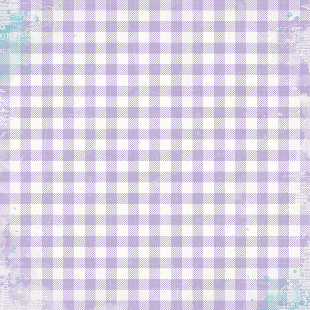 Simple Vintage Life in Bloom - Lilac Gingham