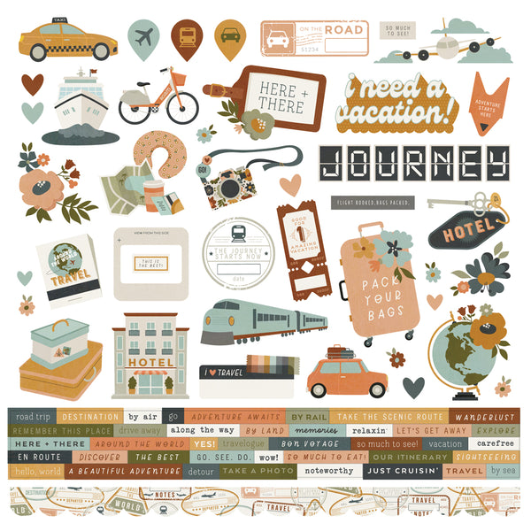 Here + There - Cardstock Stickers – Simple Stories
