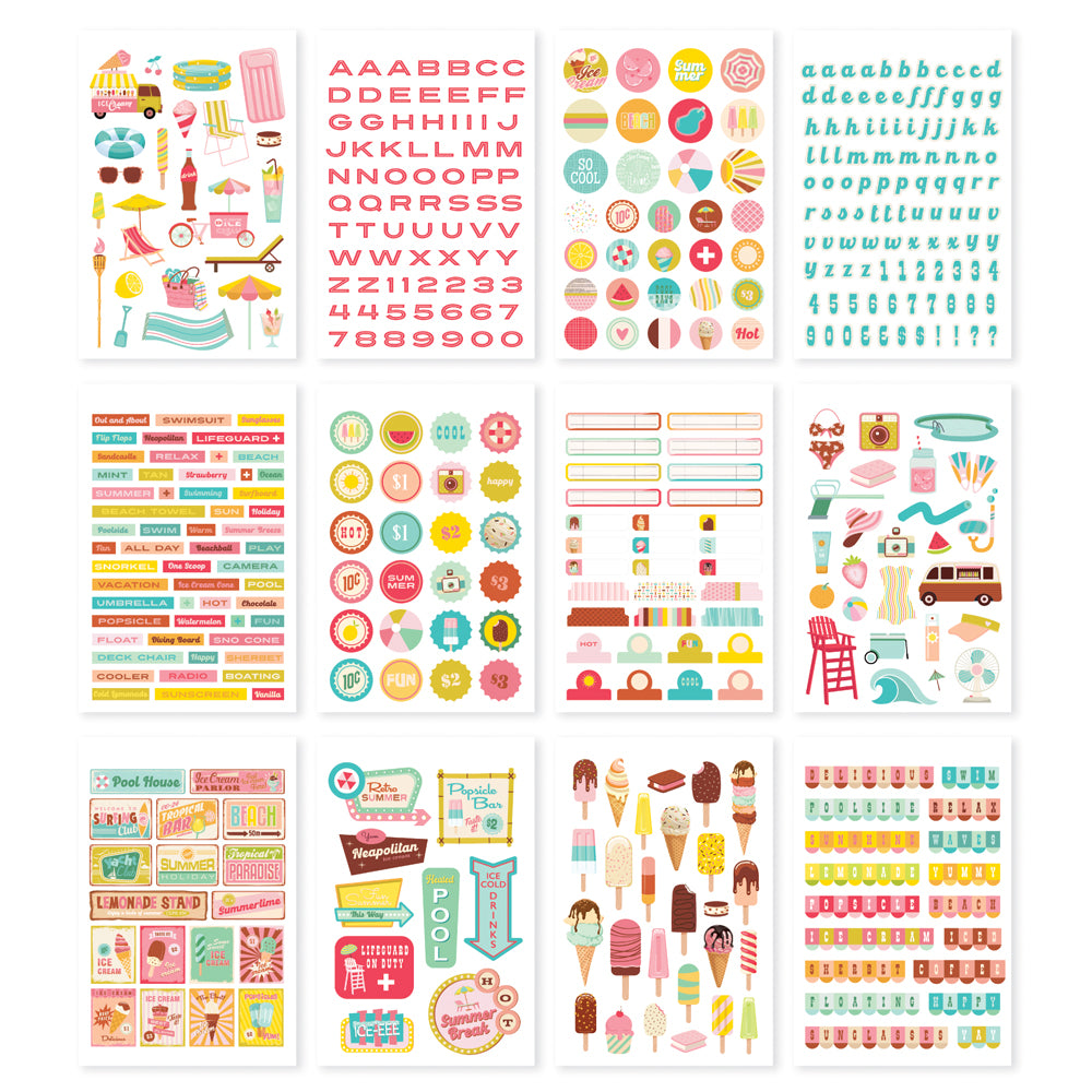 Introducing NEW Summer Fresh Collection  Imprimibles scrapbook, Planner  stickers, Historias sencillas