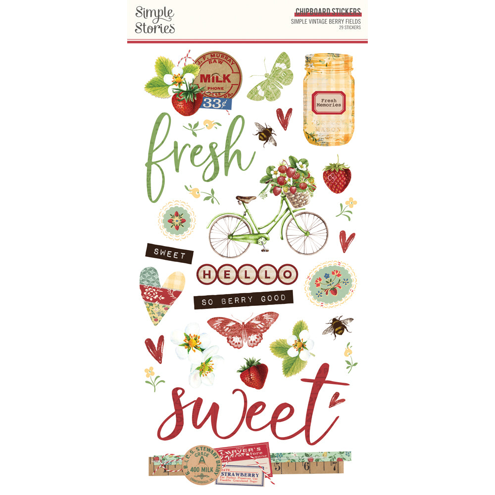 Simple Stories - Simple Vintage Berry Fields - Sticker Book