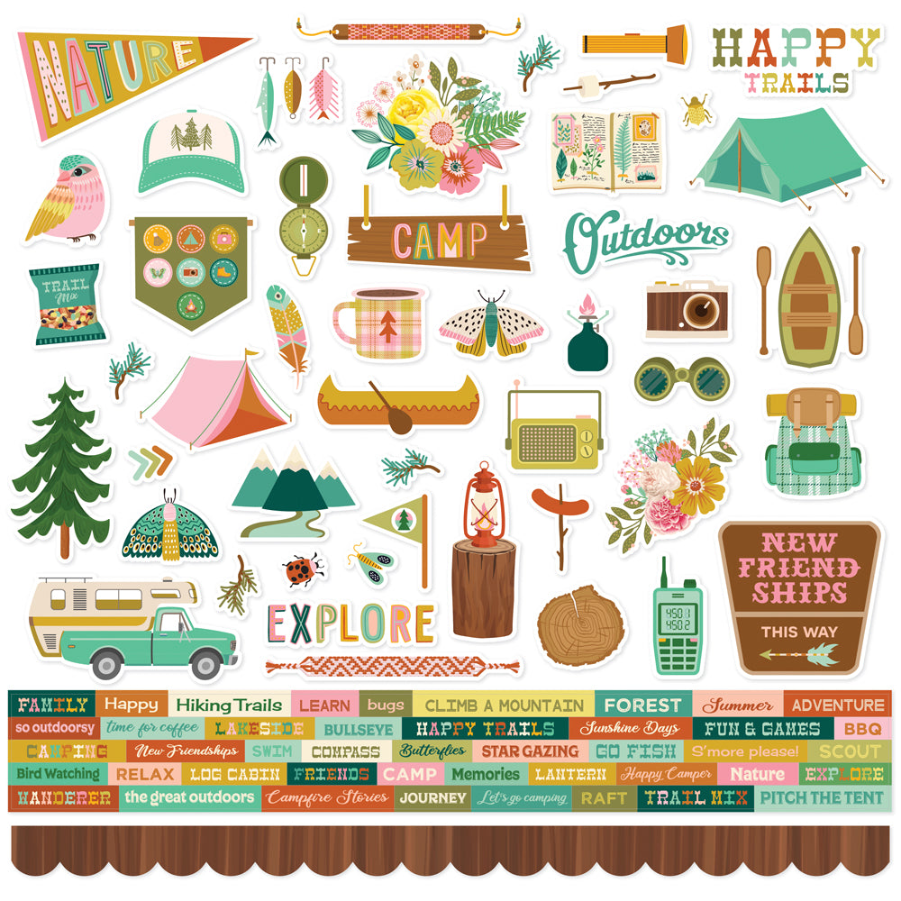 Trail Mix - Cardstock Stickers