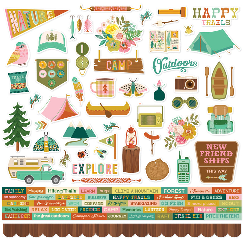 Trail Mix - Cardstock Stickers