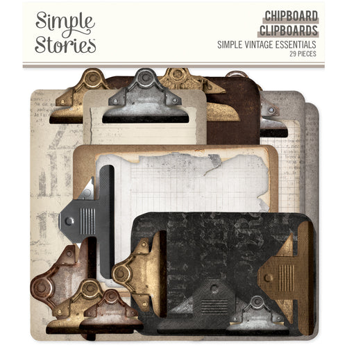 Simple Vintage Essentials Chipboard Clipboards Simple Vintage Essentials Chipboard Clipboards