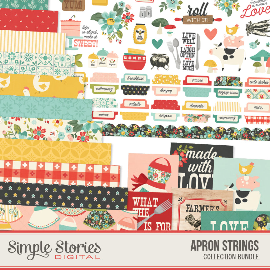 Apron Strings Digital Collection Kit Bundle