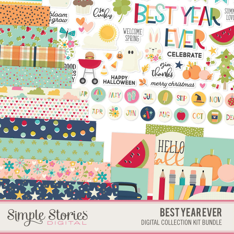 Best Year Ever Digital SNAP Cards