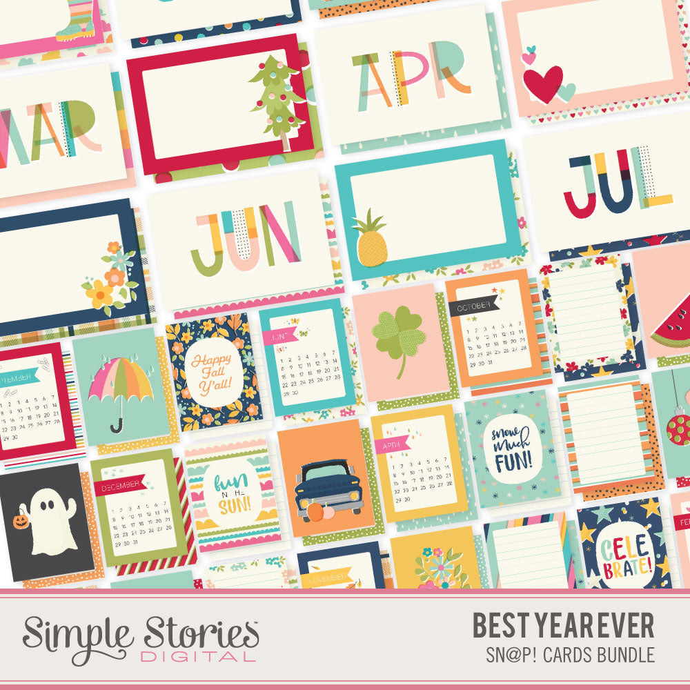 Best Year Ever Digital SNAP Cards