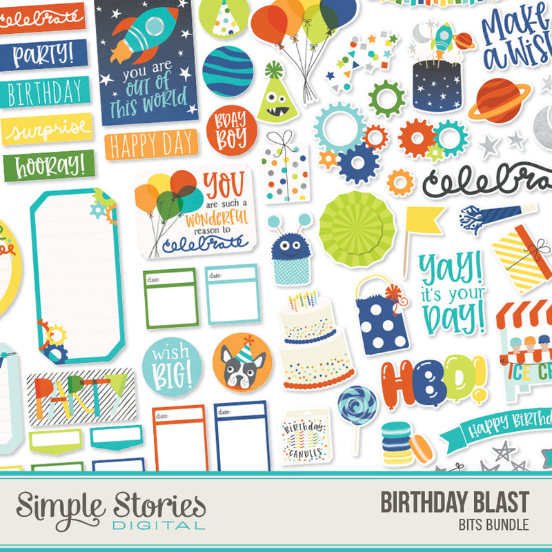 Birthday Blast Digital Collection Kit Bundle