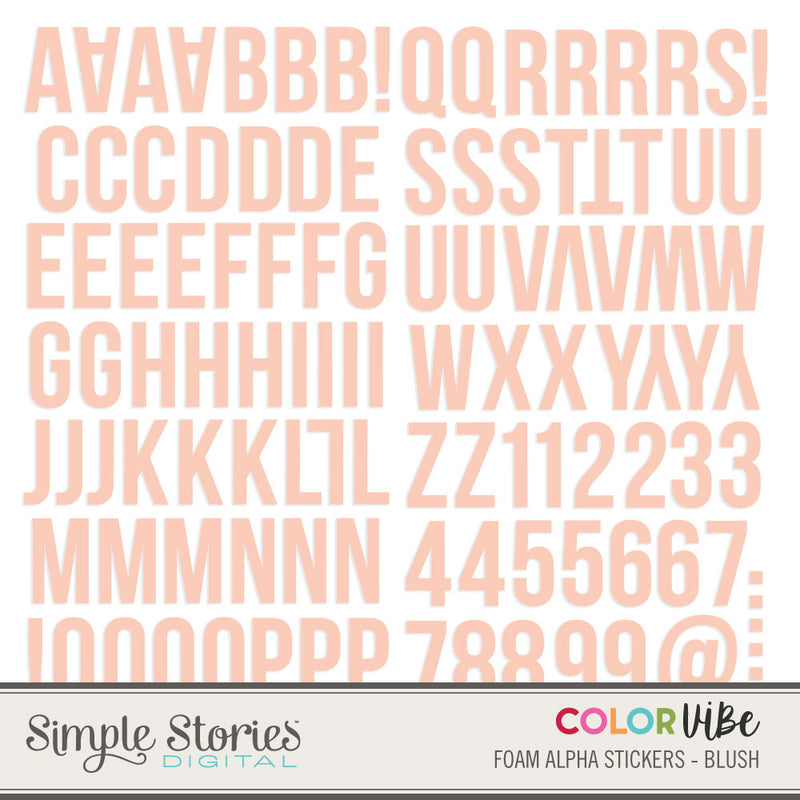 Color Vibe Digital Typeset Alpha - Bolds