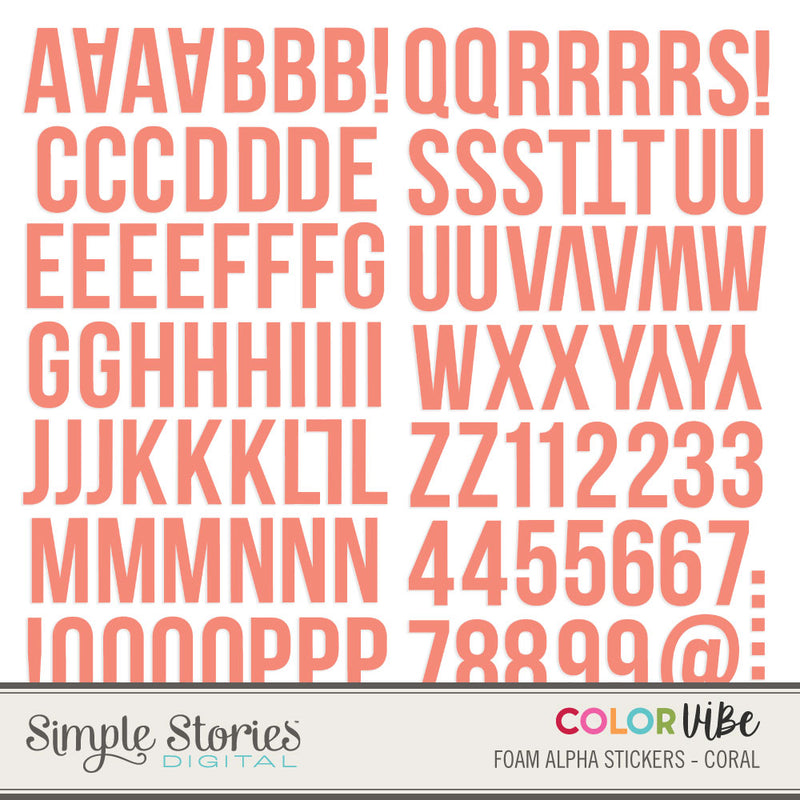 Color Vibe Digital Typeset Alpha Bundle