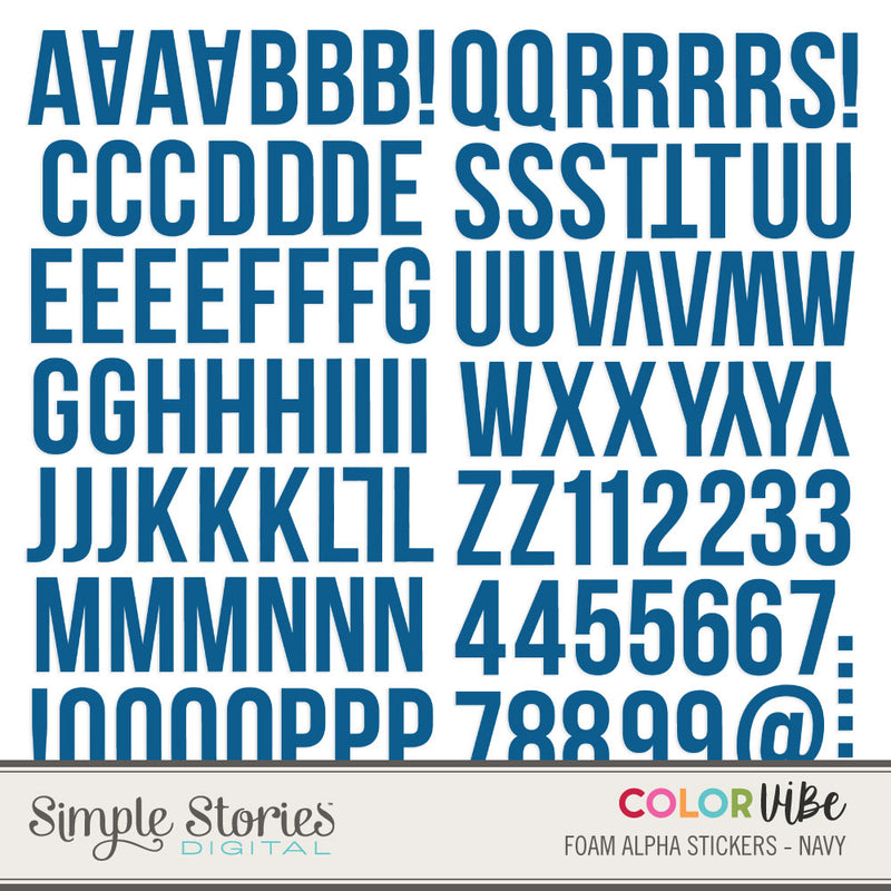 Color Vibe Digital Typeset Alpha Bundle