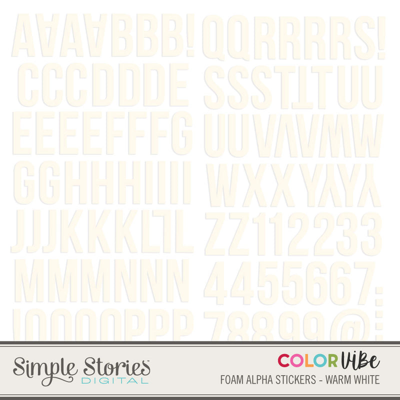 Color Vibe Digital Typeset Alpha Bundle